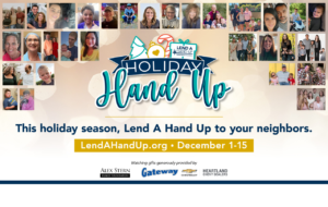 2023 Holiday Hand Up 3 Ways to Give Featured Fundraiser